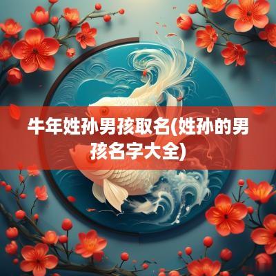 蛇年姓孙男孩取名(姓孙的男孩名字大全)