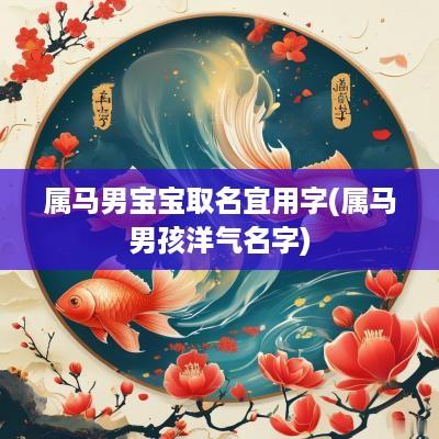 属马男宝宝取名宜用字(属马男孩洋气名字)