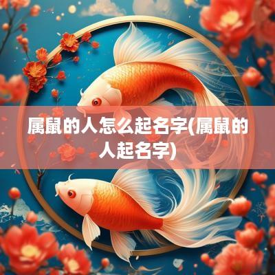 属鼠的人怎么起名字(属鼠的人起名字)