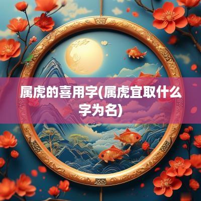 属虎的喜用字(属虎宜取什么字为名)