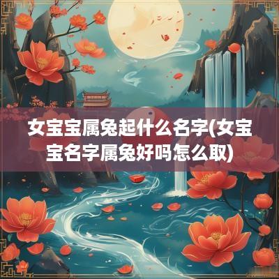 女宝宝属兔起什么名字(女宝宝名字属兔好吗怎么取)