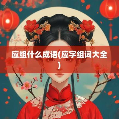 应组什么成语(应字组词大全)