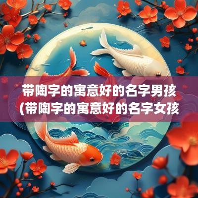 带陶字的寓意好的名字男孩(带陶字的寓意好的名字女孩)