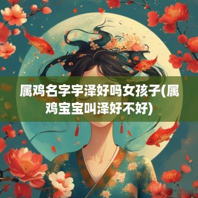 属鸡名字宇泽好吗女孩子(属鸡宝宝叫泽好不好)