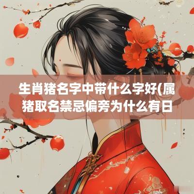 生肖猪名字中带什么字好(属猪取名禁忌偏旁为什么有日)