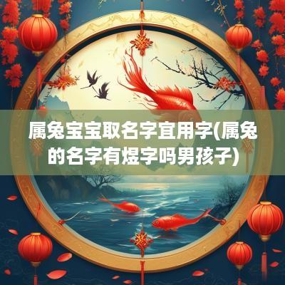 属兔宝宝取名字宜用字(属兔的名字有煜字吗男孩子)