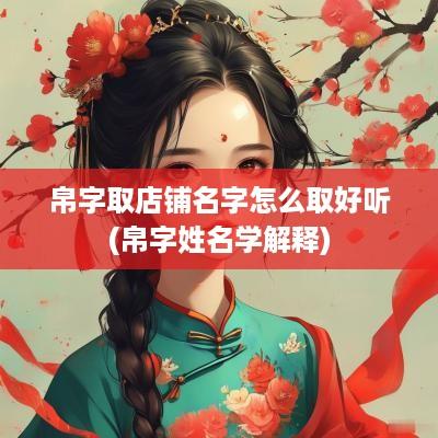 帛字取店铺名字怎么取好听(帛字姓名学解释)