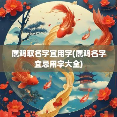 属鸡取名字宜用字(属鸡名字宜忌用字大全)