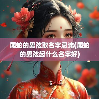 属蛇的男孩取名字忌讳(属蛇的男孩起什么名字好)