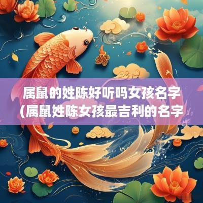 属鼠的姓陈好听吗女孩名字(属鼠姓陈女孩最吉利的名字)