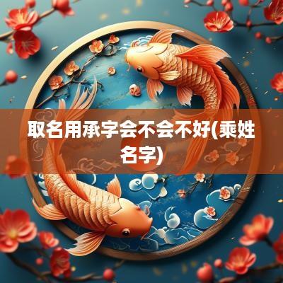 取名用承字会不会不好(乘姓名字)