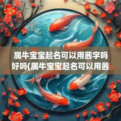 属牛宝宝起名可以用茜字吗好吗(属牛宝宝起名可以用茜字吗男孩)