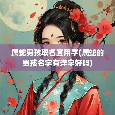 属蛇男孩取名宜用字(属蛇的男孩名字有洋字好吗)