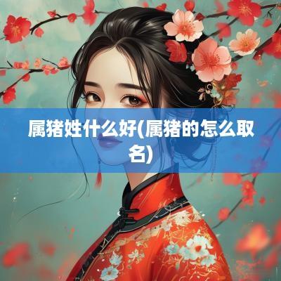 属猪姓什么好(属猪的怎么取名)