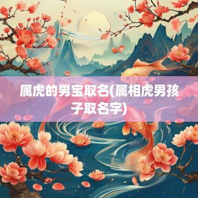 属虎的男宝取名(属相虎男孩子取名字)