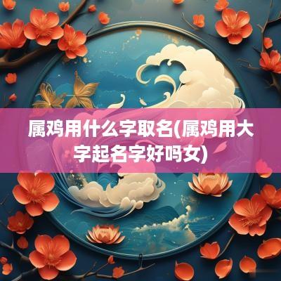 属鸡用什么字取名(属鸡用大字起名字好吗女)