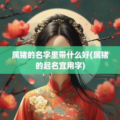 属猪的名字里带什么好(属猪的起名宜用字)