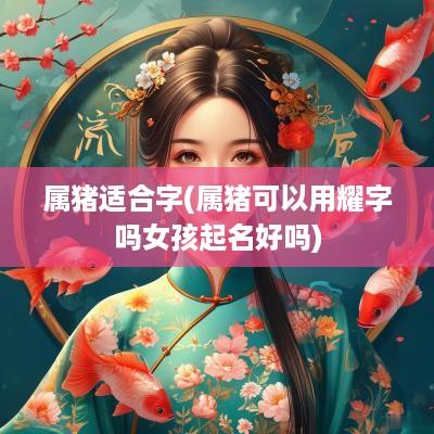属猪适合字(属猪可以用耀字吗女孩起名好吗)
