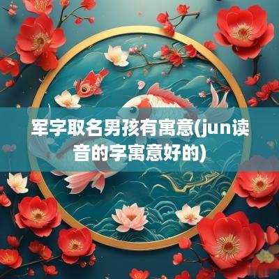 军字取名男孩有寓意(jun读音的字寓意好的)