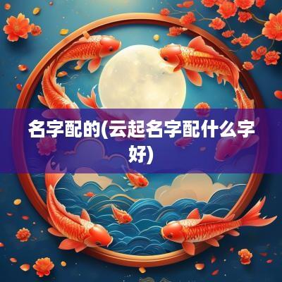 名字配的(云起名字配什么字好)