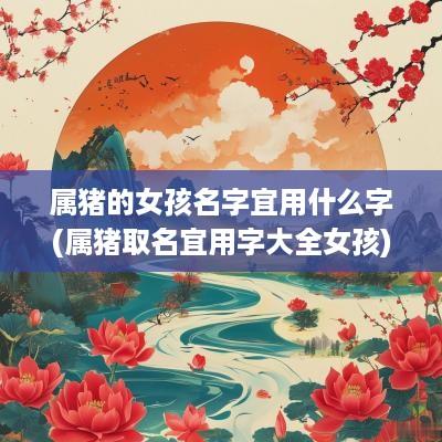 属猪的女孩名字宜用什么字(属猪取名宜用字大全女孩)