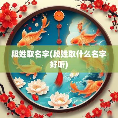 段姓取名字(段姓取什么名字好听)