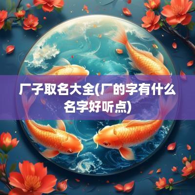 厂子取名大全(厂的字有什么名字好听点)