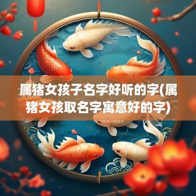 属猪女孩子名字好听的字(属猪女孩取名字寓意好的字)