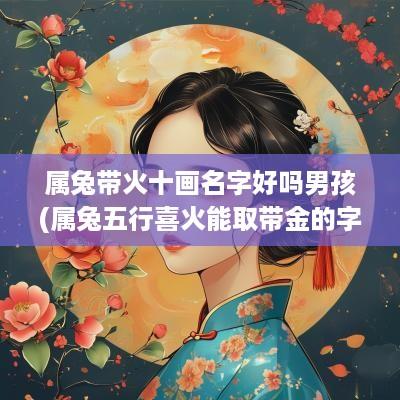 属兔带火十画名字好吗男孩(属兔五行喜火能取带金的字吗)