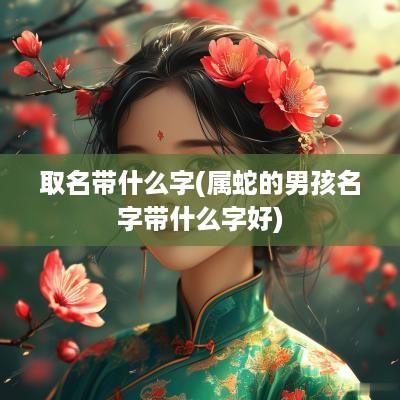 取名带什么字(属蛇的男孩名字带什么字好)