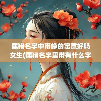 属猪名字中带峥的寓意好吗女生(属猪名字里带有什么字好)