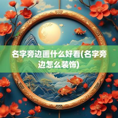 名字旁边画什么好看(名字旁边怎么装饰)