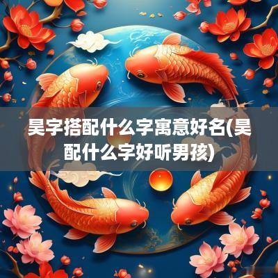 昊字搭配什么字寓意好名(昊配什么字好听男孩)