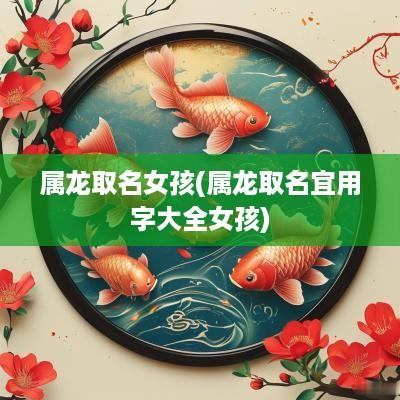 属龙取名女孩(属龙取名宜用字大全女孩)