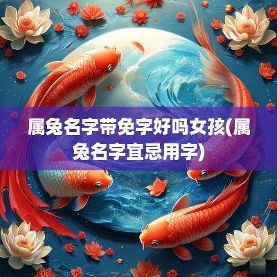 属兔名字带免字好吗女孩(属兔名字宜忌用字)