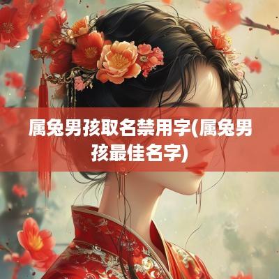 属兔男孩取名禁用字(属兔男孩最佳名字)