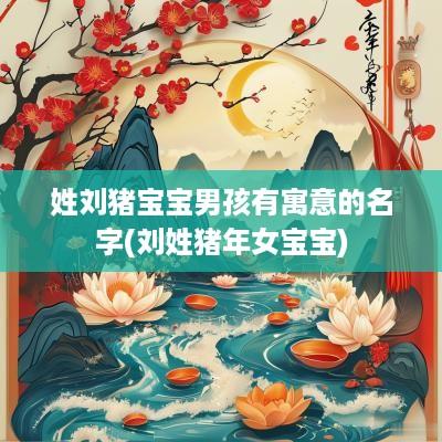 姓刘猪宝宝男孩有寓意的名字(刘姓猪年女宝宝)