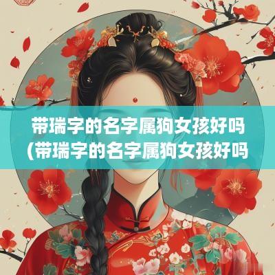 带瑞字的名字属狗女孩好吗(带瑞字的名字属狗女孩好吗好听吗)