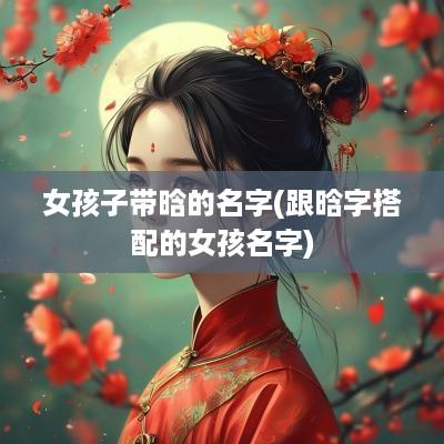 女孩子带晗的名字(跟晗字搭配的女孩名字)