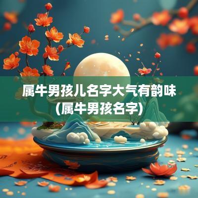 属牛男孩儿名字大气有韵味(属牛男孩名字)