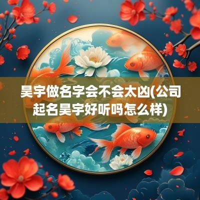 昊宇做名字会不会太凶(公司起名昊宇好听吗怎么样)