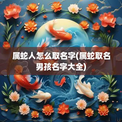 属蛇人怎么取名字(属蛇取名男孩名字大全)