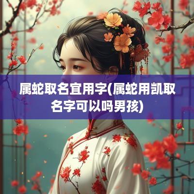 属蛇取名宜用字(属蛇用凯取名字可以吗男孩)
