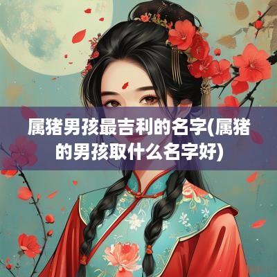 属猪男孩最吉利的名字(属猪的男孩取什么名字好)
