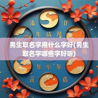 男生取名字用什么字好(男生取名字哪些字好听)