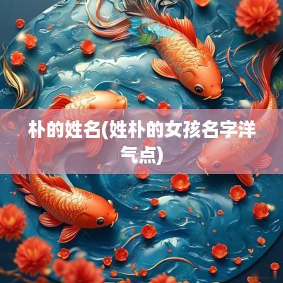 朴的姓名(姓朴的女孩名字洋气点)