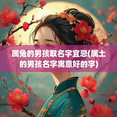 属兔的男孩取名字宜忌(属土的男孩名字寓意好的字)