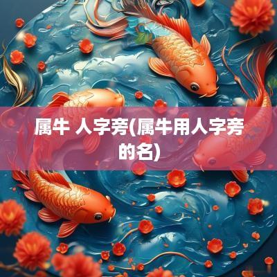 属牛 人字旁(属牛用人字旁的名)