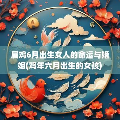 属鸡6月出生女人的命运与婚姻(鸡年六月出生的女孩)