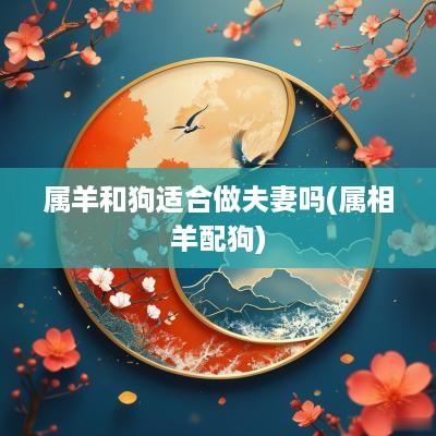 属羊和狗适合做夫妻吗(属相羊配狗)